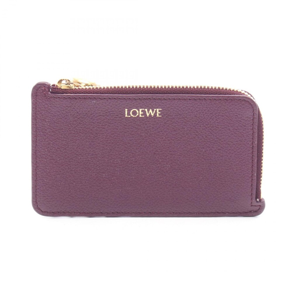 Loewe Card Case Coin Wallet Leather #358144L36B